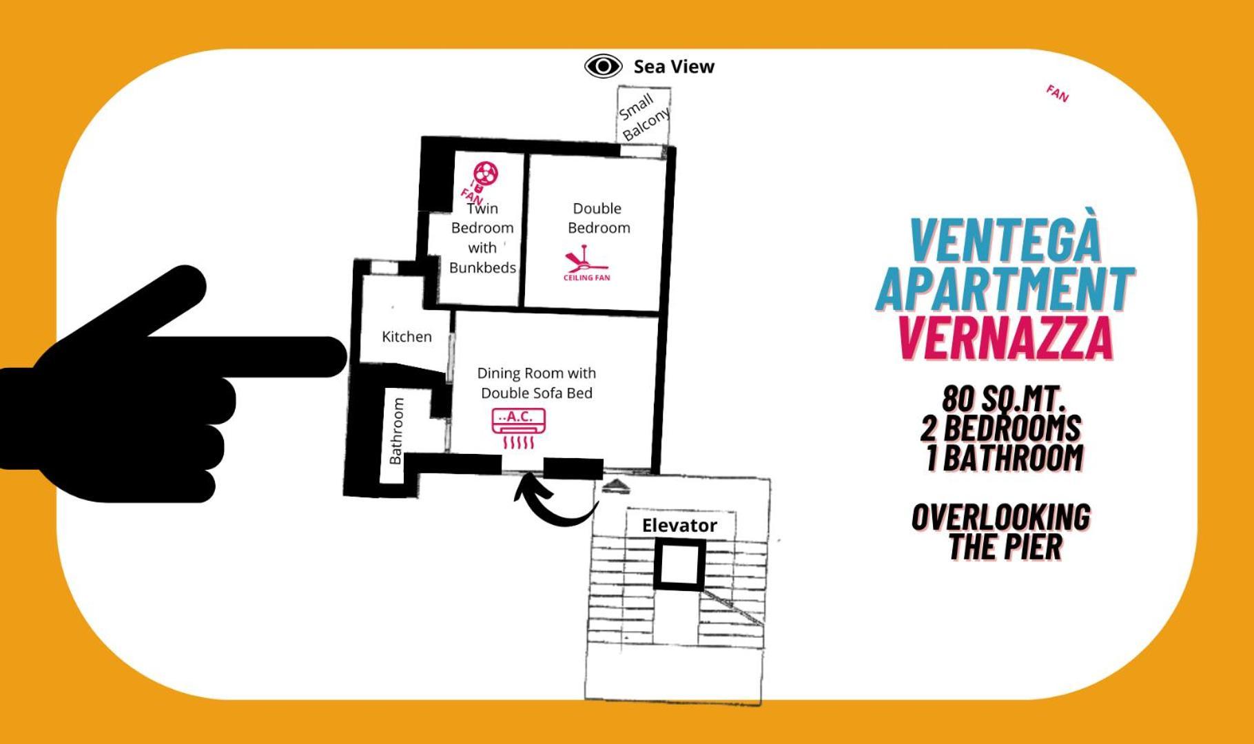 ורנאצה Ventega Sea View Apartment מראה חיצוני תמונה